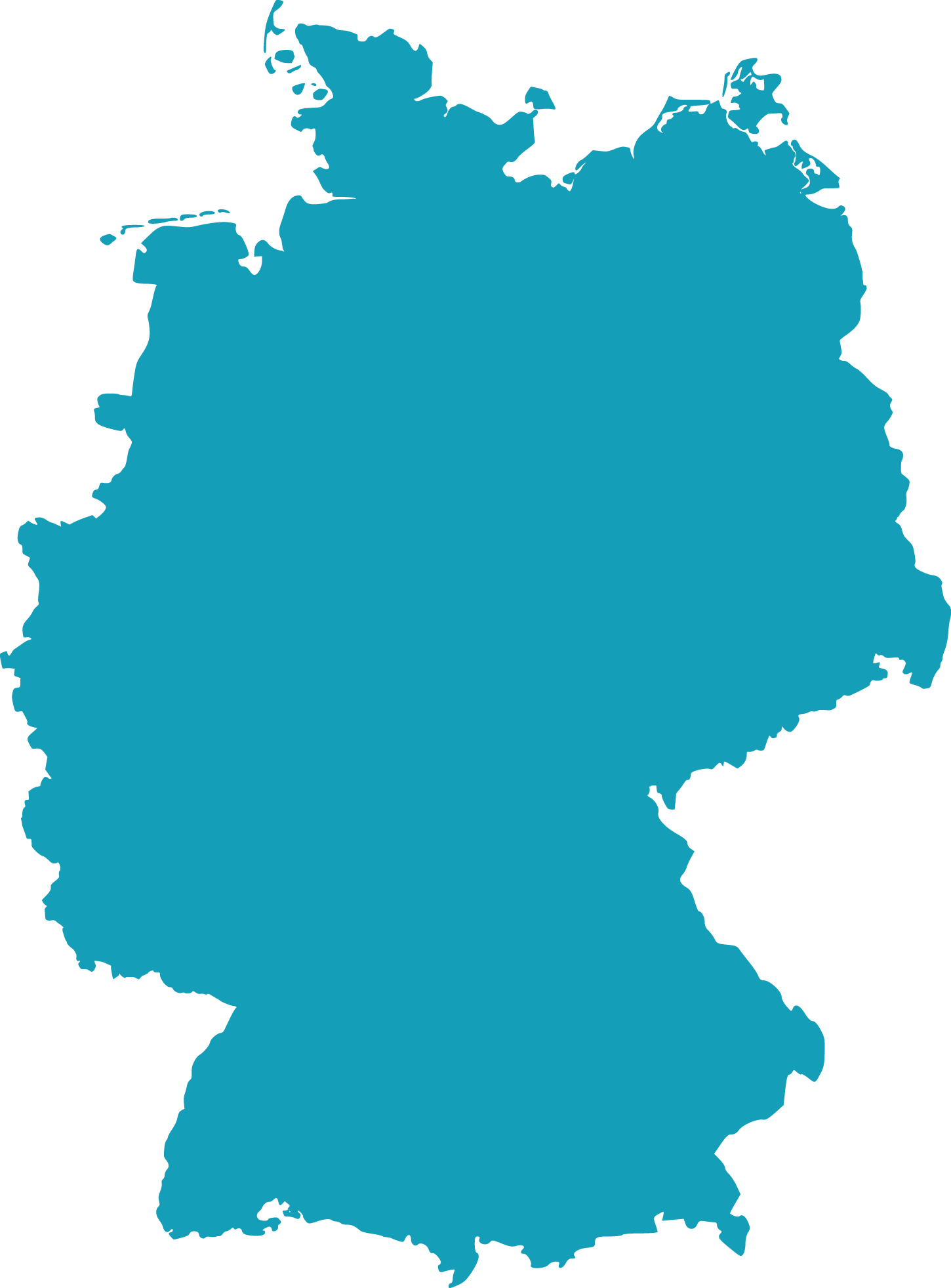 iStock-931217112 - Landkarte BRD ohne Landesgrenzen